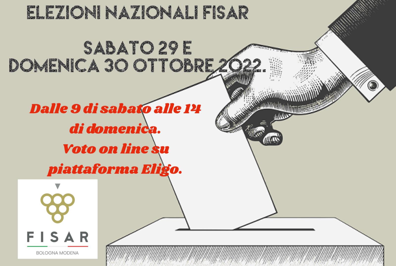 Elezioni Nazionali FISAR 29 e 30 ottobre 2022