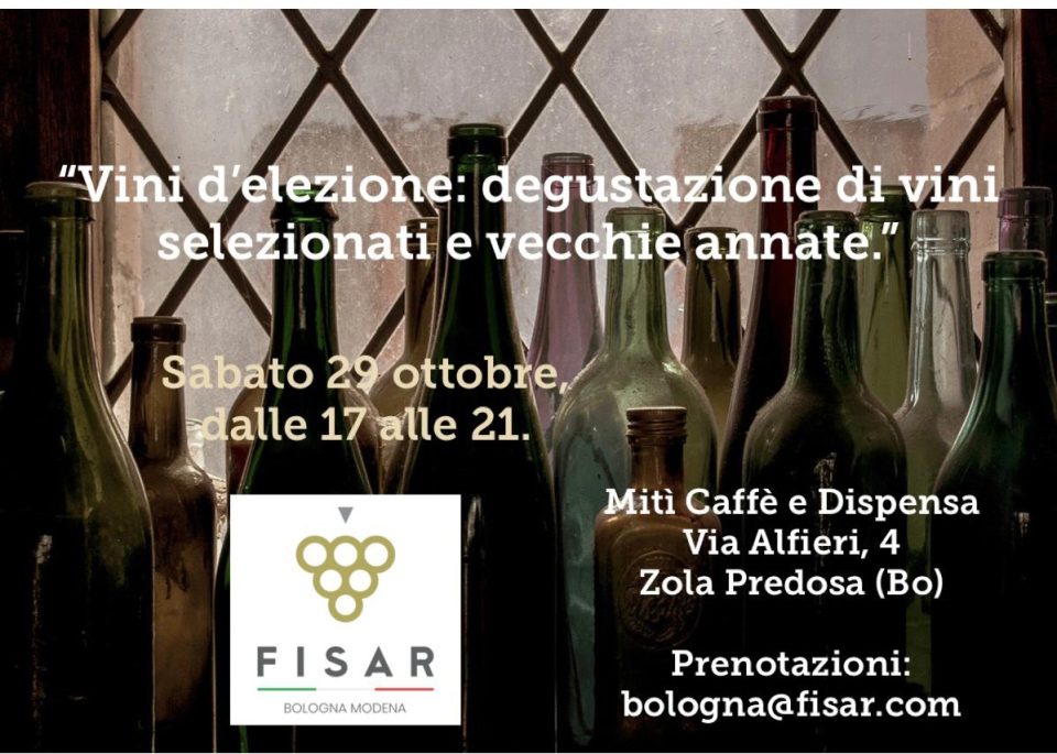 Vini d’elezione: degustazione di vini selezionati e vecchie annate